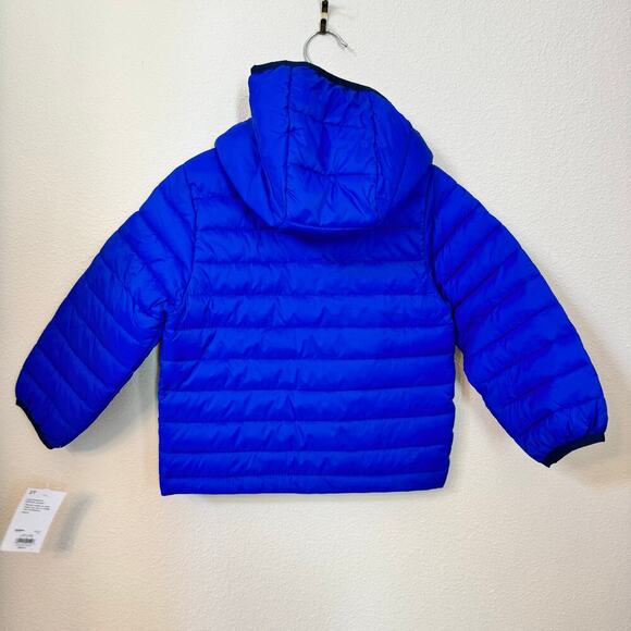 NWT Jumping Beans Toddler Boy 2T Lightweight Puffer Jacket Blue Winter Warm - Picture 4 of 6